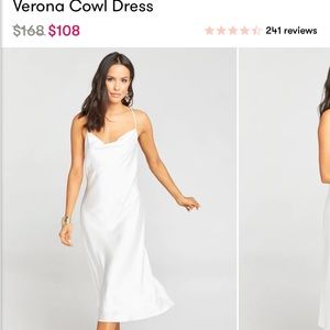 Show Me Your Mumu Verona Cowl dress White XS